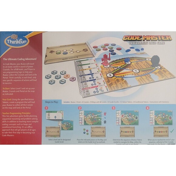 Thinkfun CODE MASTER Programming Logic Minecraft Board Game - Brand New/Sealed - Picture 2 of 3